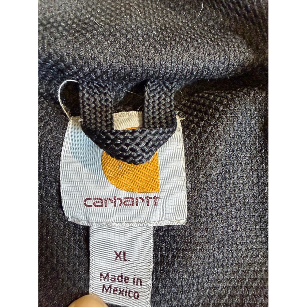 Carhartt Rain Defender Mens XL Full Zip Hoodie Carbon Grey Heavyweight Jacket - Picture 3 of 7